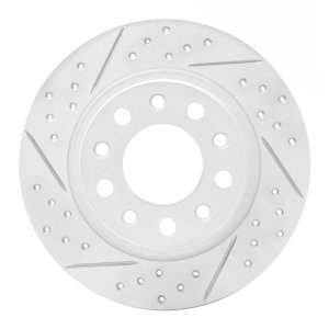 Dodge Dart Brake Rotor (1) - Rear Left - DFC - Geoperformance Rotor - Drilled & Slotted - `13-`16