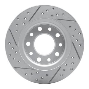 Dodge Dart Brake Rotor (1) - Rear Right - DFC - Drilled & Slotted Geoperformance - `13-`16