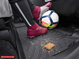 Dodge Dart FloorLiner - Rear - WeatherTech - DigitalFit - Grey - `13-`27