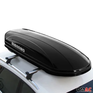 Roof Rack Cargo Box - 14 Cubic Feet - Dual Side Opening - Black