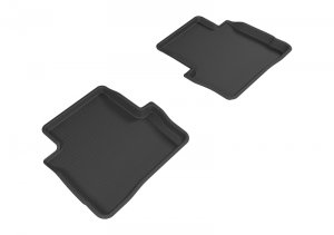 Dodge Dart Floor Mats - Rear - 3D MAXpider - Kagu - Black - `13-`17