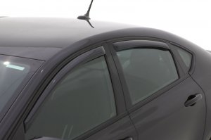 Dodge Dart Window Deflectors - Front & Rear - AVS - In-Channel - Smoke - `13-`16