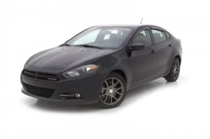 Dodge Dart Window Deflectors - Front & Rear - AVS - In-Channel - Smoke - `13-`16