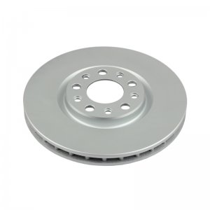 Dodge Dart Brake Rotor (1) - Front - PowerStop - Evolution Geomet Coated - Silver - `13-`16