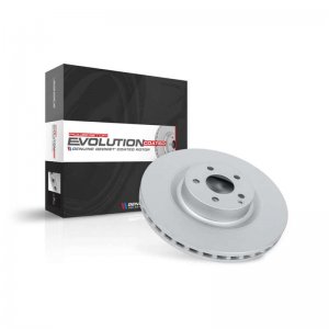Dodge Dart Brake Rotor (1) - Front - PowerStop - Evolution Geomet Coated - Silver - `13-`16