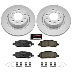 Dodge Dart Brake Kit - Rear - PowerStop - Genuine Geomet Coated Rotors + Z17 Low-Dust Ceramic Pads - `13-`16