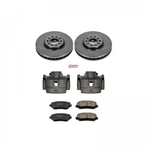 Dodge Dart Brake Kit - Front - PowerStop - Autospecialty Rotors + Evolution Ceramic Pads + Non-coated Calipers - `13-`16