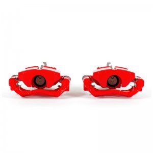 Dodge Dart Brake Calipers - Rear - PowerStop - With Brackets - Red - `13-`16
