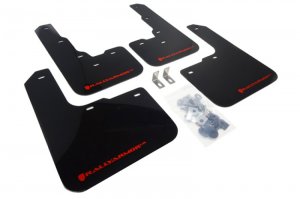 Dodge Dart Mud Flap - Rally Armor - UR Black with Red Logo - Black - `13-`16