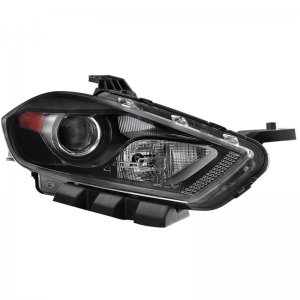 Dodge Dart Projector Headlight - Passenger Side - SPYDER - OEM Right - Black - `13-`15