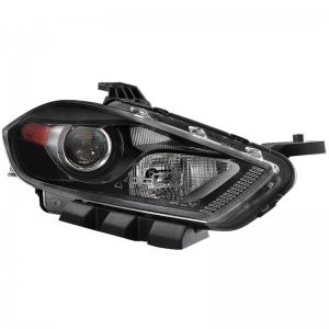 Dodge Dart Headlights - Passenger Side - SPYDER - xTune - Black - `13-`15