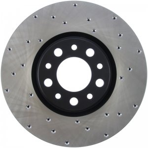 Dodge Dart Brake Rotor (1) - Front Left - Stoptech - Drilled Sport - `13-`16