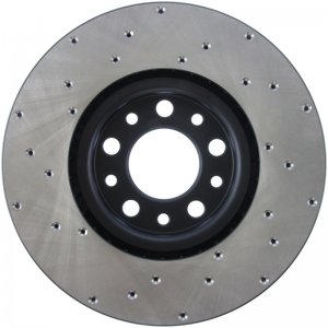 Dodge Dart Brake Rotor (1) - Front Left - Stoptech - Drilled Sport - `13-`16