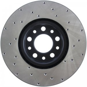 Dodge Dart Brake Rotor (1) - Front Right - Stoptech - Sport Drilled - `13-`16
