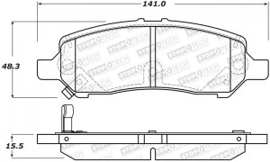 Dodge Dart Brake Pads - Front - Stoptech - Street - `13-`16