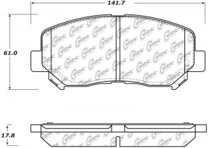 Dodge Dart Brake Pads - Front - Stoptech - Sport - `13-`15