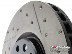 Dodge Dart Performance Brake Rotor (1) - Front Right - StopTech - Drilled + Slotted 