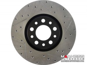 Dodge Dart Performance Brake Rotor (1) - Front Right - StopTech - Drilled + Slotted 