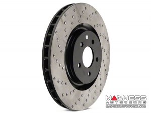 Dodge Dart Performance Brake Rotor (1) - Front Left - Centric - Drilled + Vented 