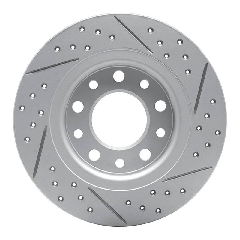 Dodge Dart Brake Rotor (1) - Rear Left - DFC - Geoperformance Rotor - Drilled & Slotted - `13-`16