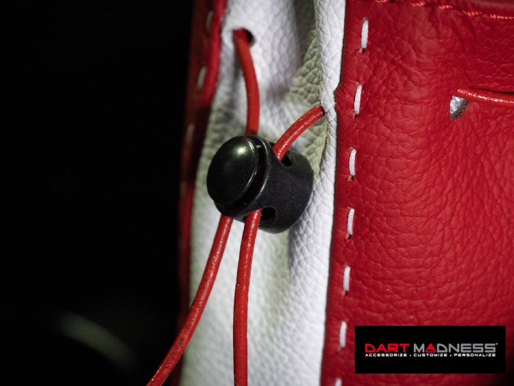 Pochette - Tuxedo Red Leather w/ White Stitching 