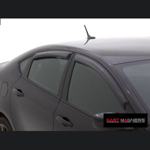 Dodge Dart Side Window Air Deflectors - 4 Piece Set - Outside Mount