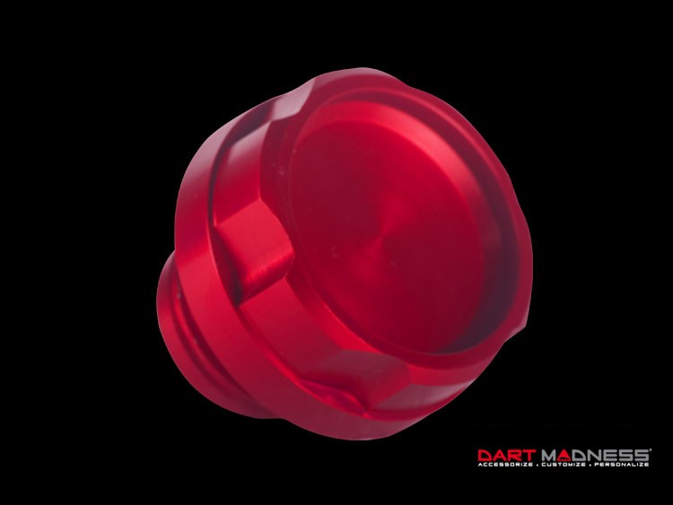 Dodge Dart Oil Cap - Red Anodized Billet