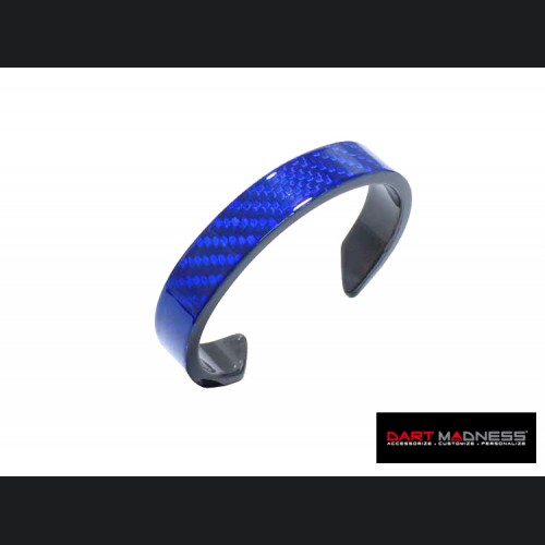 Carbon Fiber Bracelet - Blue Carbon
