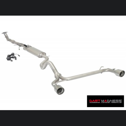 FIAT 500 ABARTH Performance Exhaust - Ragazzon - Evo Line - Electronic Bypass Center/ Straight Rear/ Dual Sport Line Tip