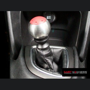 Dodge Dart Gear Shift Knob - Polished Billet Knob w/ Black Top 