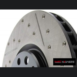 Dodge Dart Performance Brake Rotor - StopTech - Drilled + Slotted - Front Right