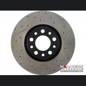 Dodge Dart Performance Brake Rotor - StopTech - Drilled + Slotted - Front Right