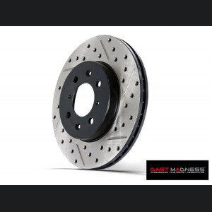 Dodge Dart Performance Brake Rotor - StopTech - Drilled + Slotted - Front Left