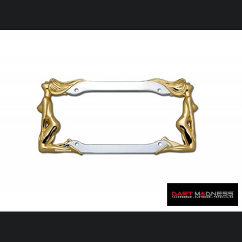 License Plate Frame (1) - Twins in Chrome and 24K