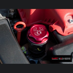 Dodge Dart Oil Cap - 1.4L Engine - Competizione - Red Anodized Billet - w/ Scorpion Logo