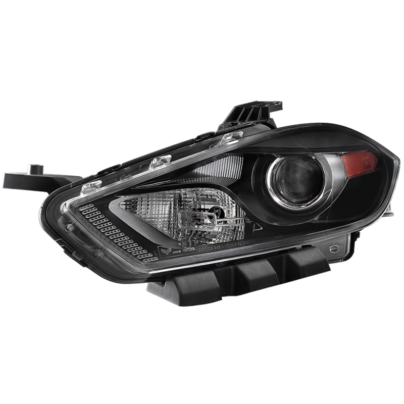 Dodge Dart Headlights - Driver Side, Left - SPYDER - Projector Headlight - OEM - Black - `13-`15